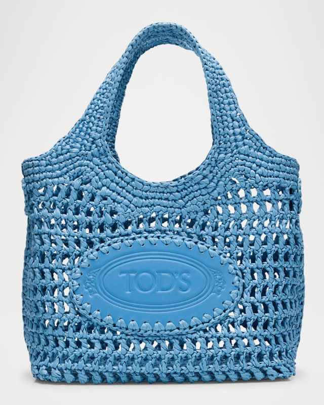 Mini Woven Top-Handle Bag